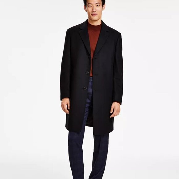 42R Michael Kors Men's Overcoat Classic Fit Luxury Wool Cashmere Blend E03367